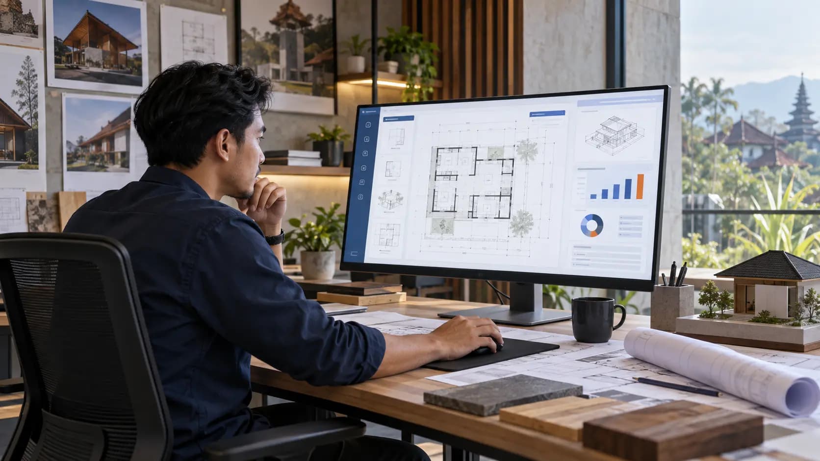 Arsitek menggambar desain konstruksi langsung di browser